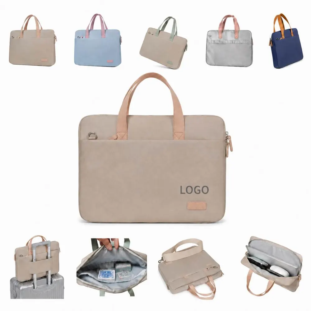 Shockproof Oxford Airbag Briefcase for 15.6-Inch Laptop