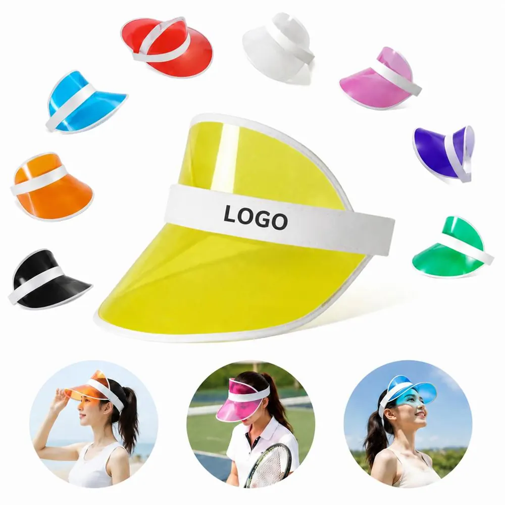 Breathable Clear Brim Sun Visor for Outdoor Activities