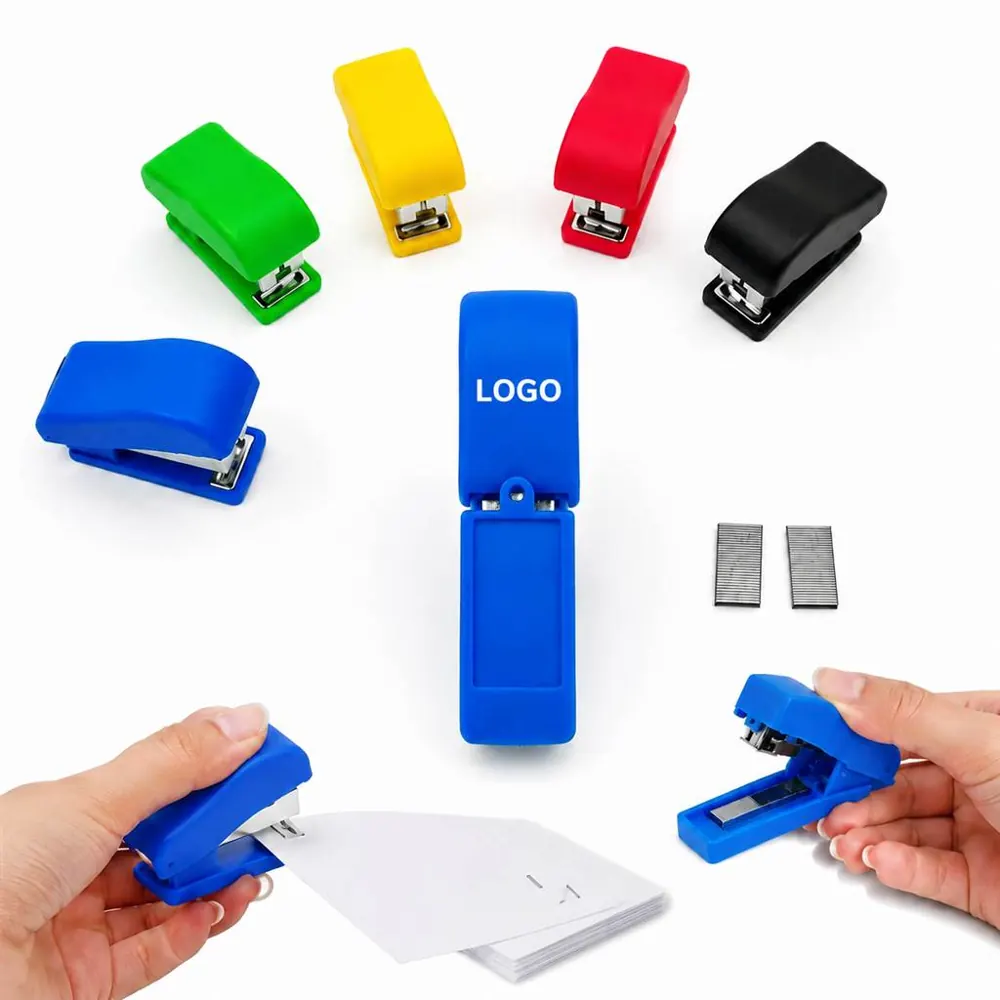 Mini Stapler Kit with Metal Mechanism for Office School Home