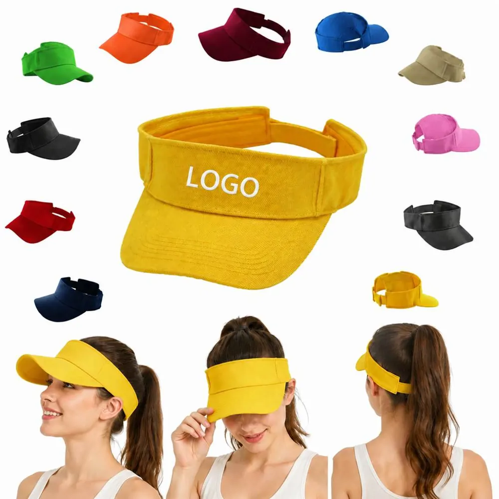 Breathable Sport Sun Visor with Adjustable Strap