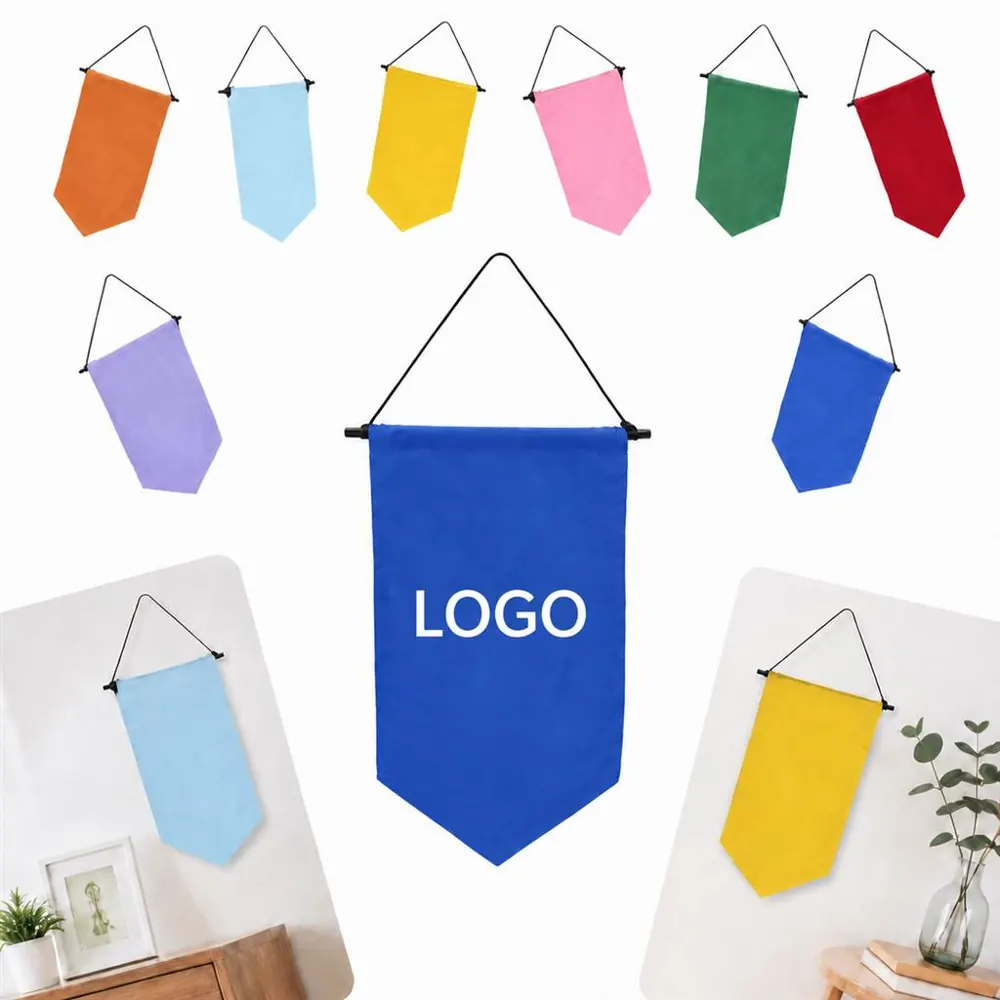 Durable Canvas Pin Display Banner Wall Hanging Organizer