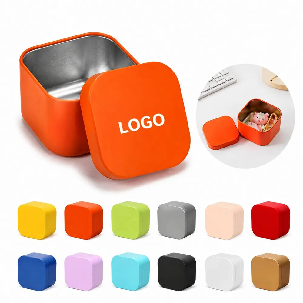 Sealed Mini Tin Container with Secure Lid for Pills, Beads