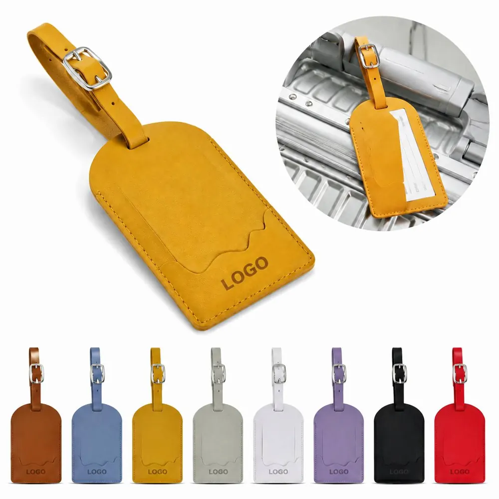 Privacy-Locking Luggage Tag with ID Cover for Secure Travel