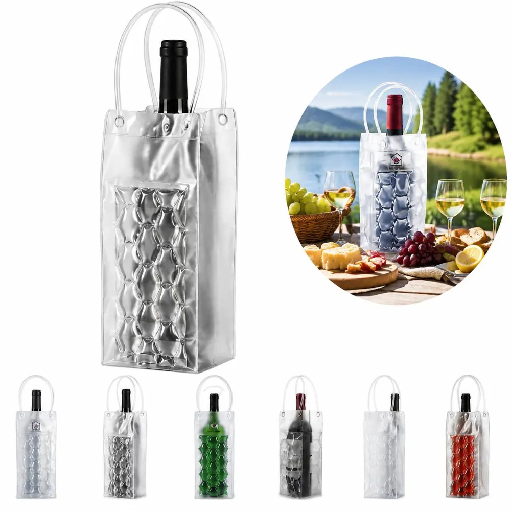 Reusable Gel Wine Chiller Bag for Picnic, Insulated 2