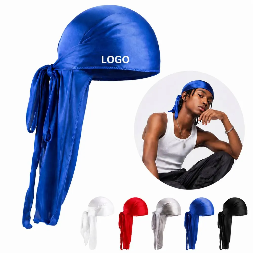 Silky Polyester Durag with Adjustable Ties for Breathable