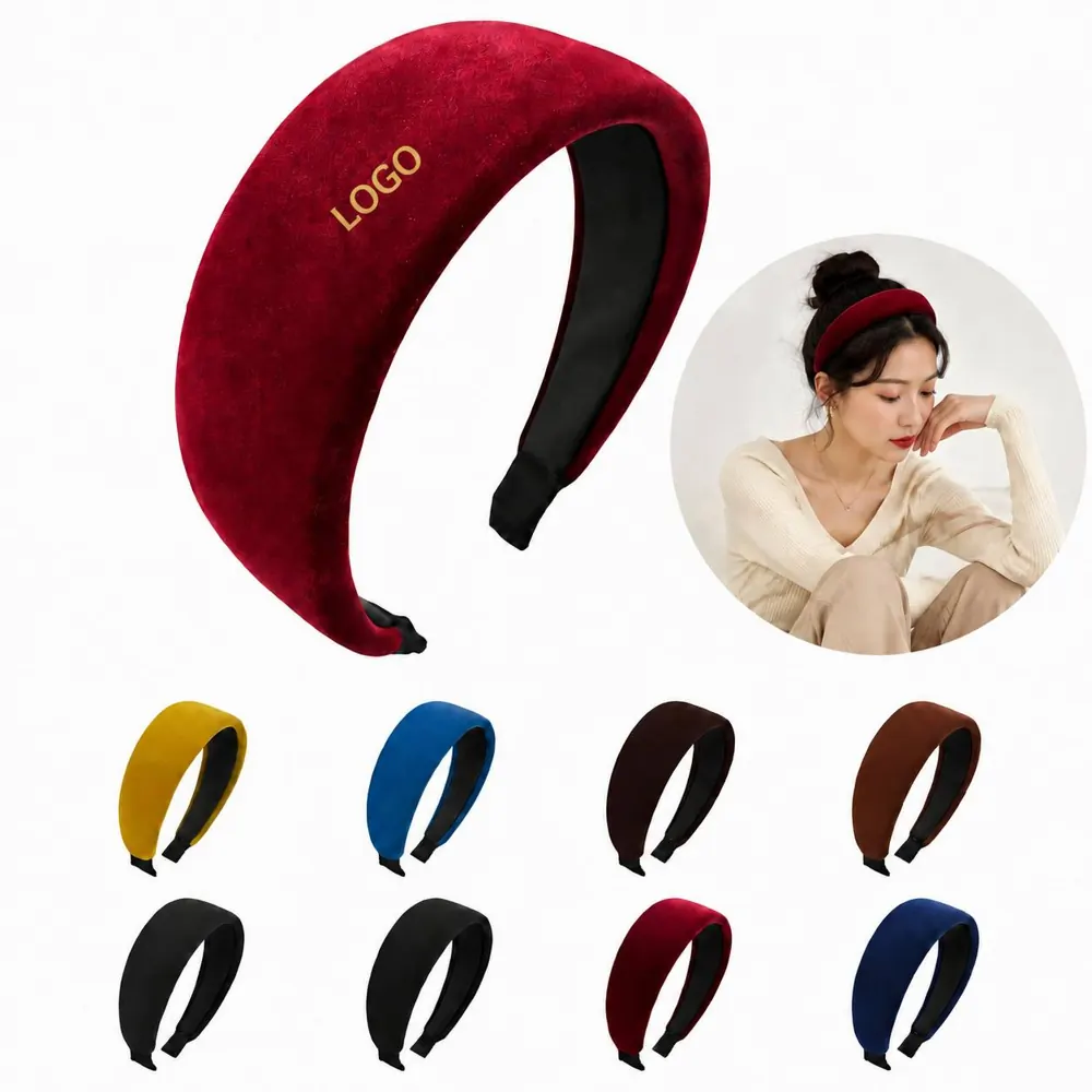 Velvet Wide Hair Hoop for Thick Hair, No-Slip Daily Fashion