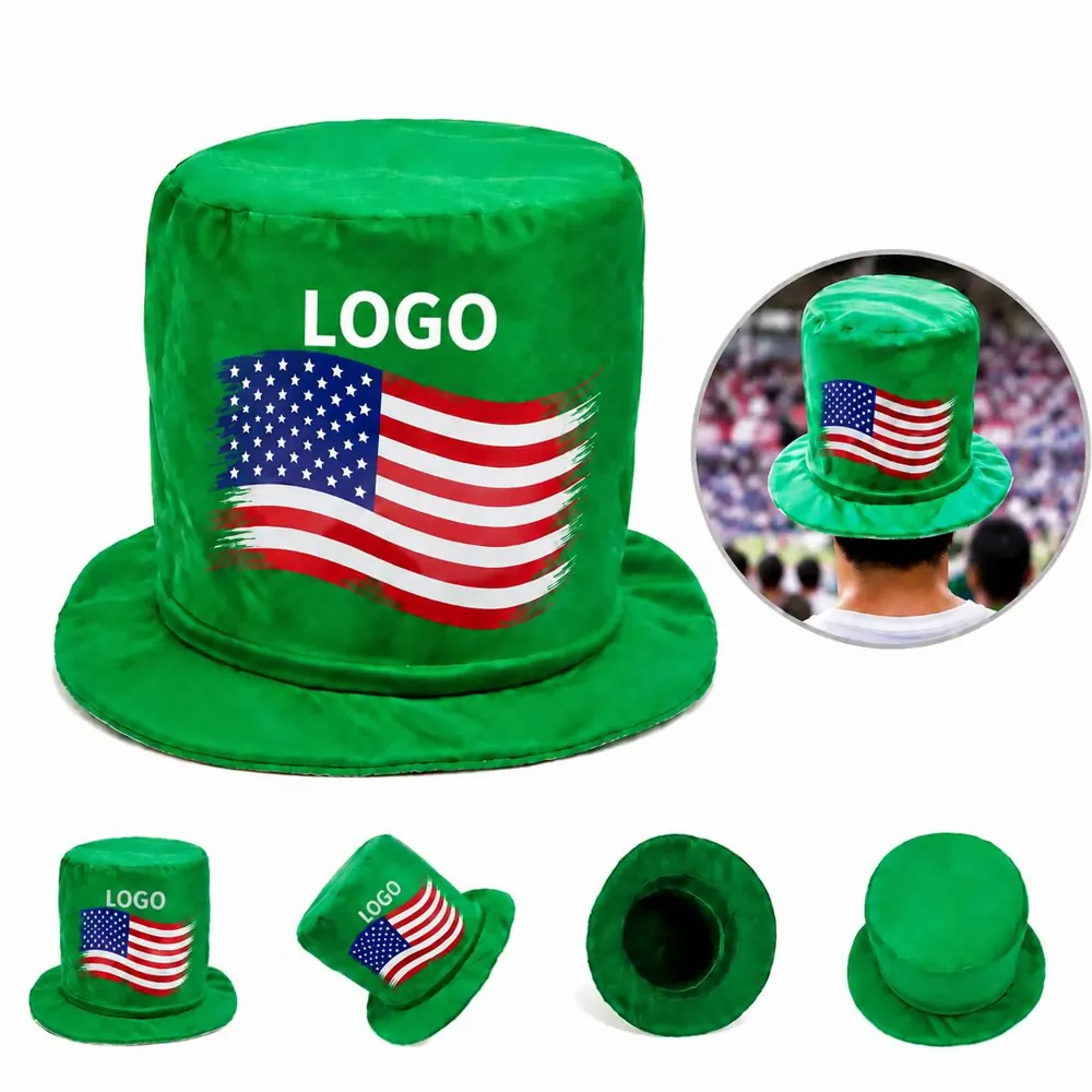 Customizable World Cup Cheering Hat with Patch Space