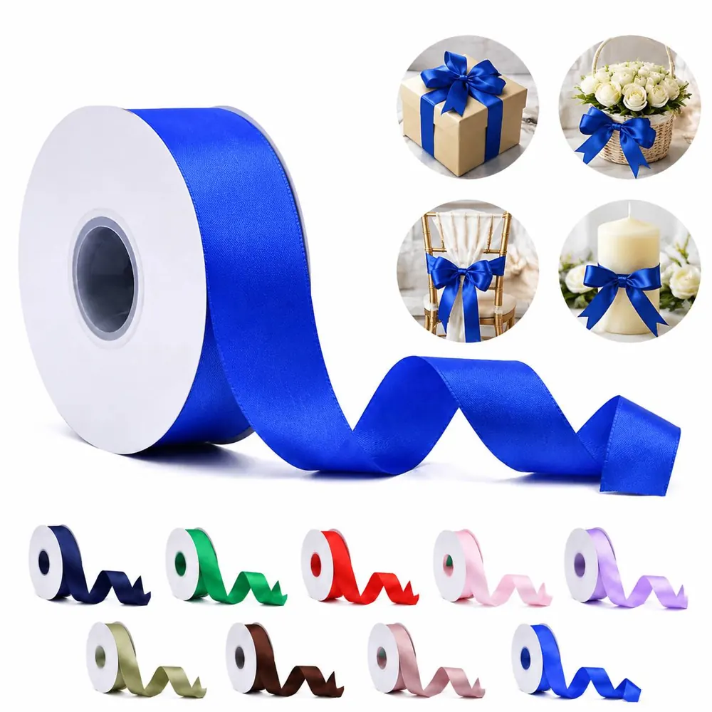 1 Inch x 50 Yards High Density Satin Ribbon for Gift 2