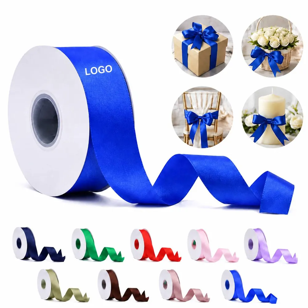1 Inch x 50 Yards High Density Satin Ribbon for Gift