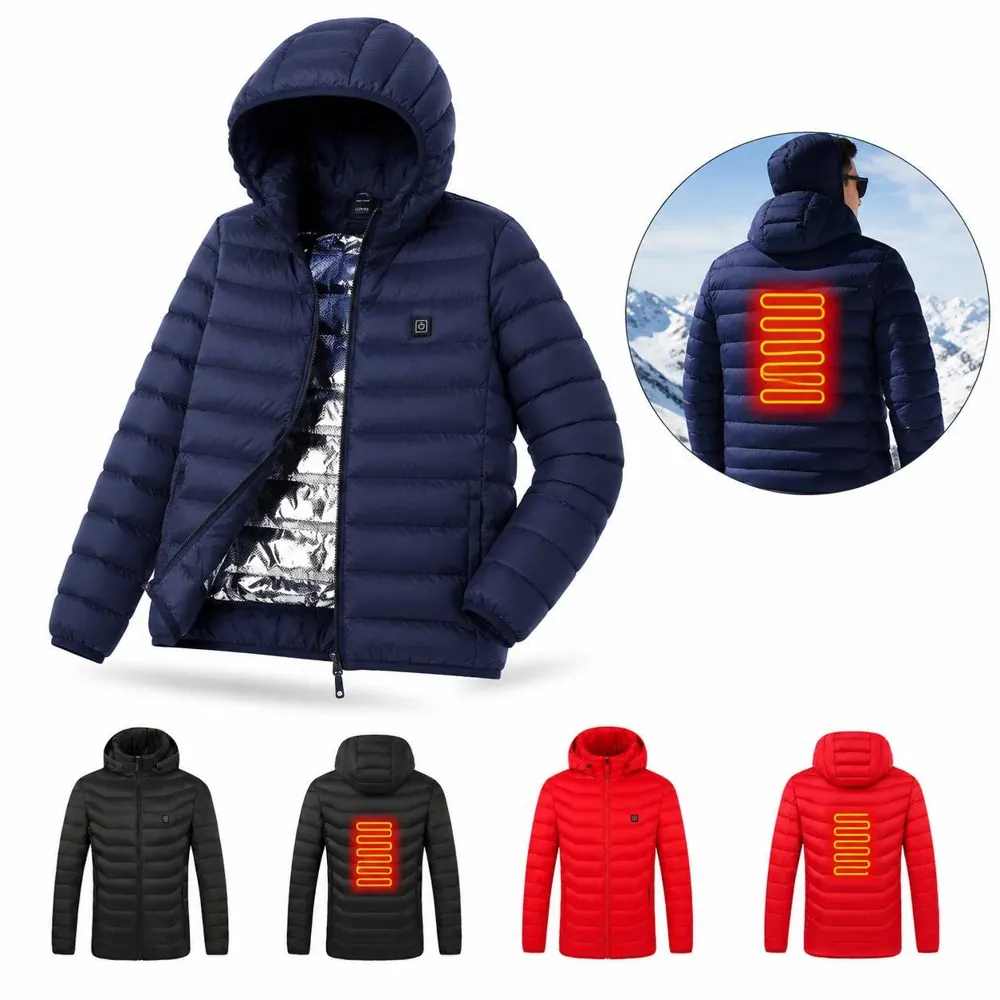 Unisex Heated Down Jacket with USB Power Bank Port 2