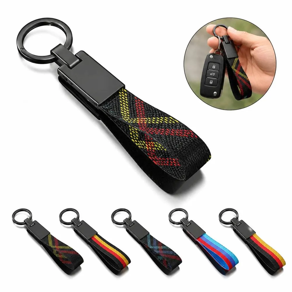 Zinc Alloy Lanyard Keychain with Lobster Clasp, Durable 2
