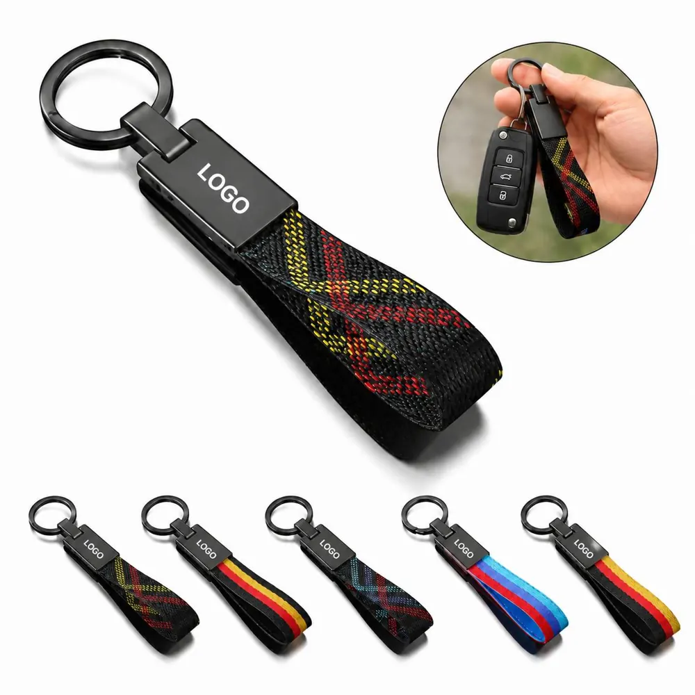 Zinc Alloy Lanyard Keychain with Lobster Clasp, Durable