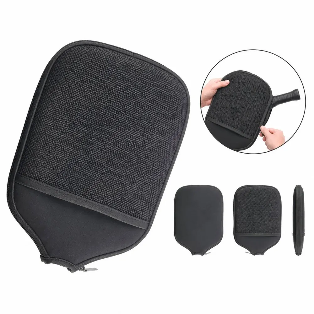 Zippered Neoprene Paddle Cover with Pocket for Pickleball 2