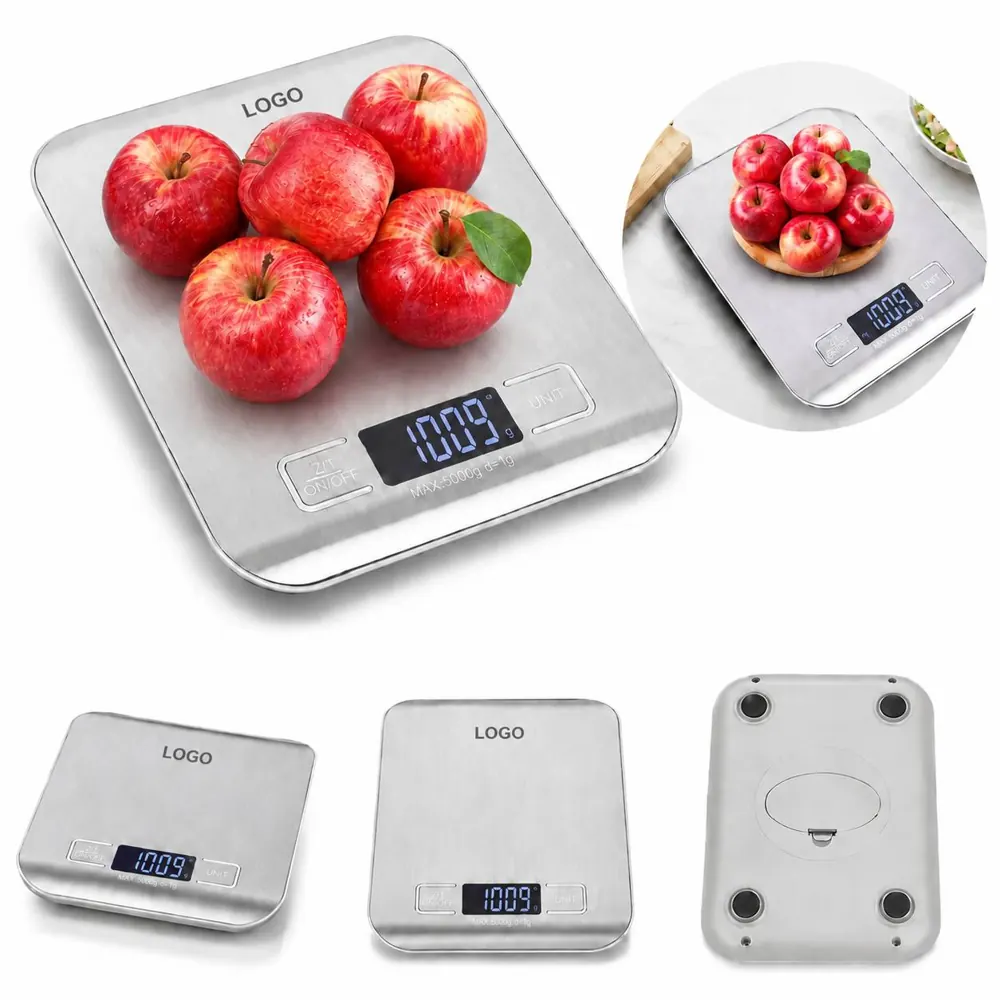 11lb Stainless Steel Digital Kitchen Scale with Tare