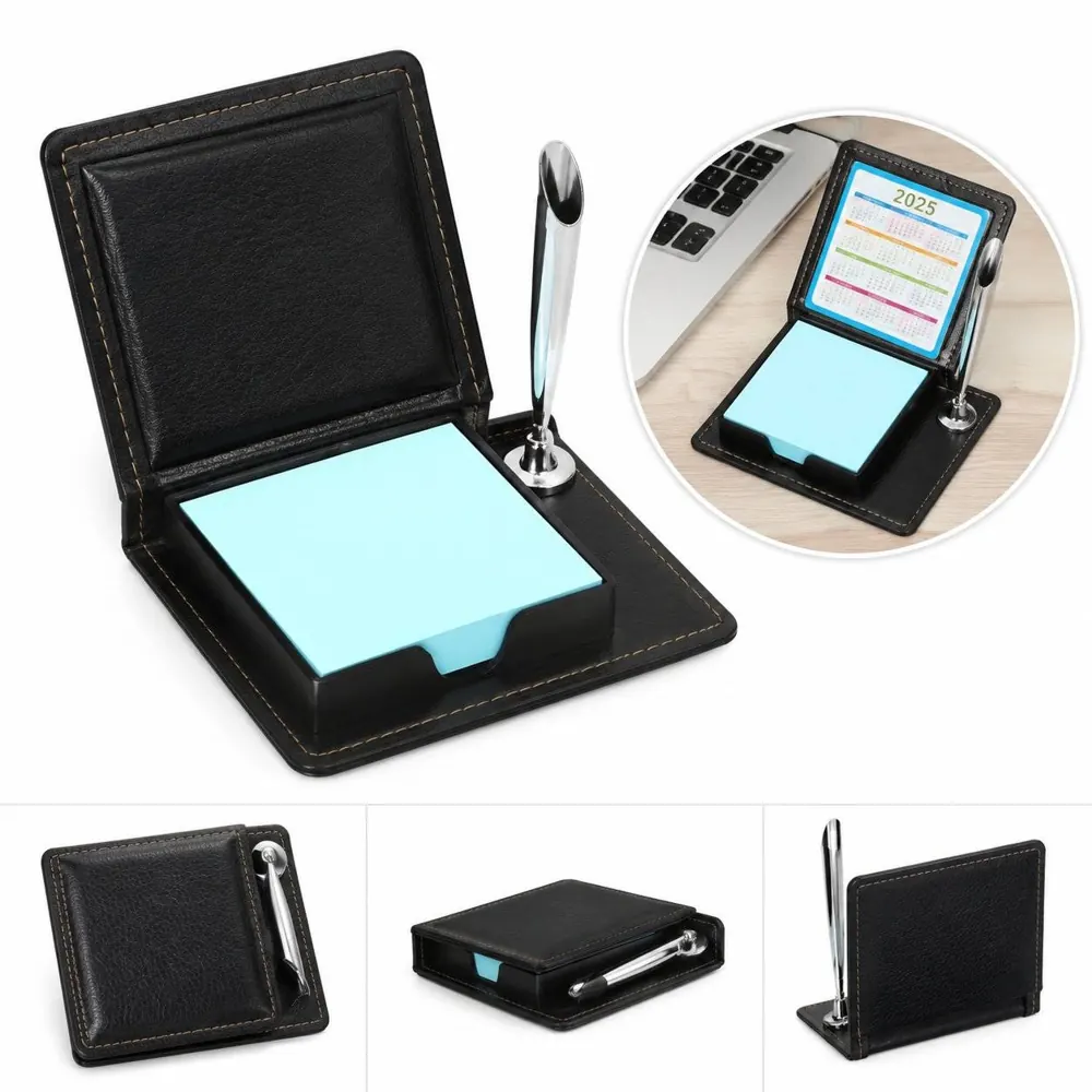 Compact PU Notepad with Pen Holder for Everyday Use 2