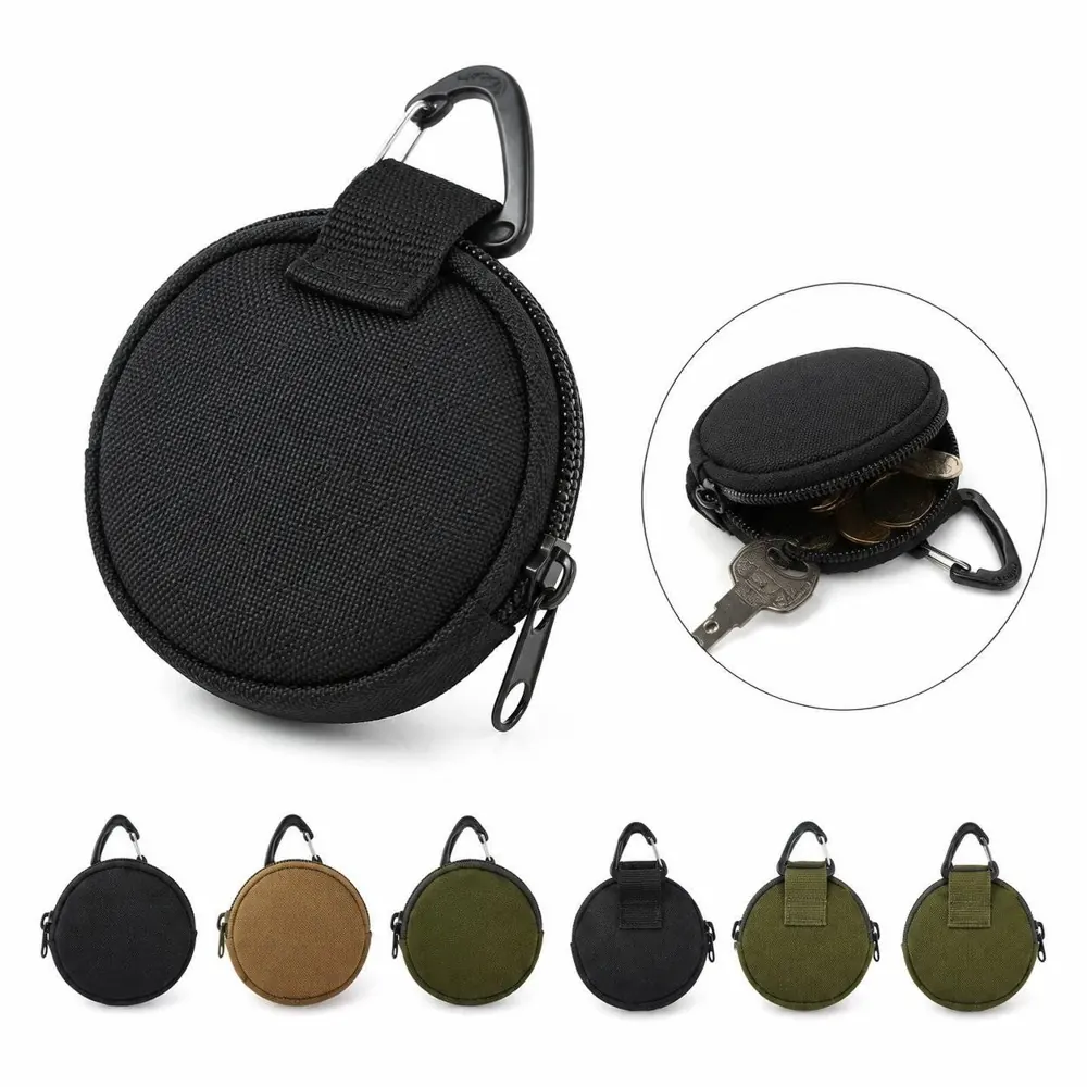 Waterproof Coin Pouch Keychain with Zipper and Keyring 2