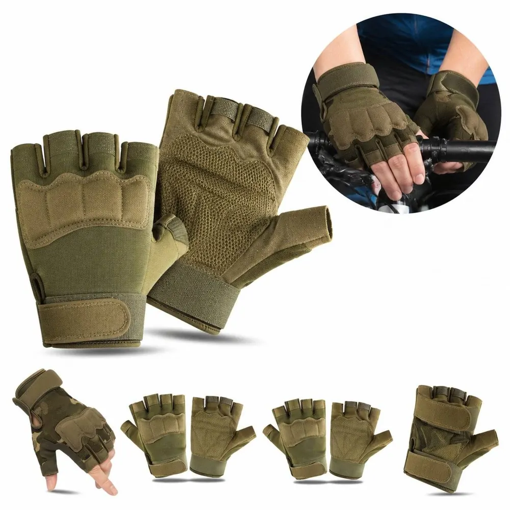 Tactical Half Finger Anti-Slip Gloves for Enhanced Grip 2