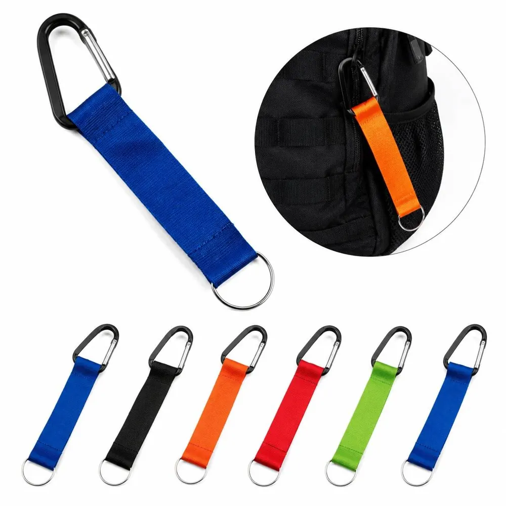 Metal Carabiner Keychain with Quick-Release Buckle 2