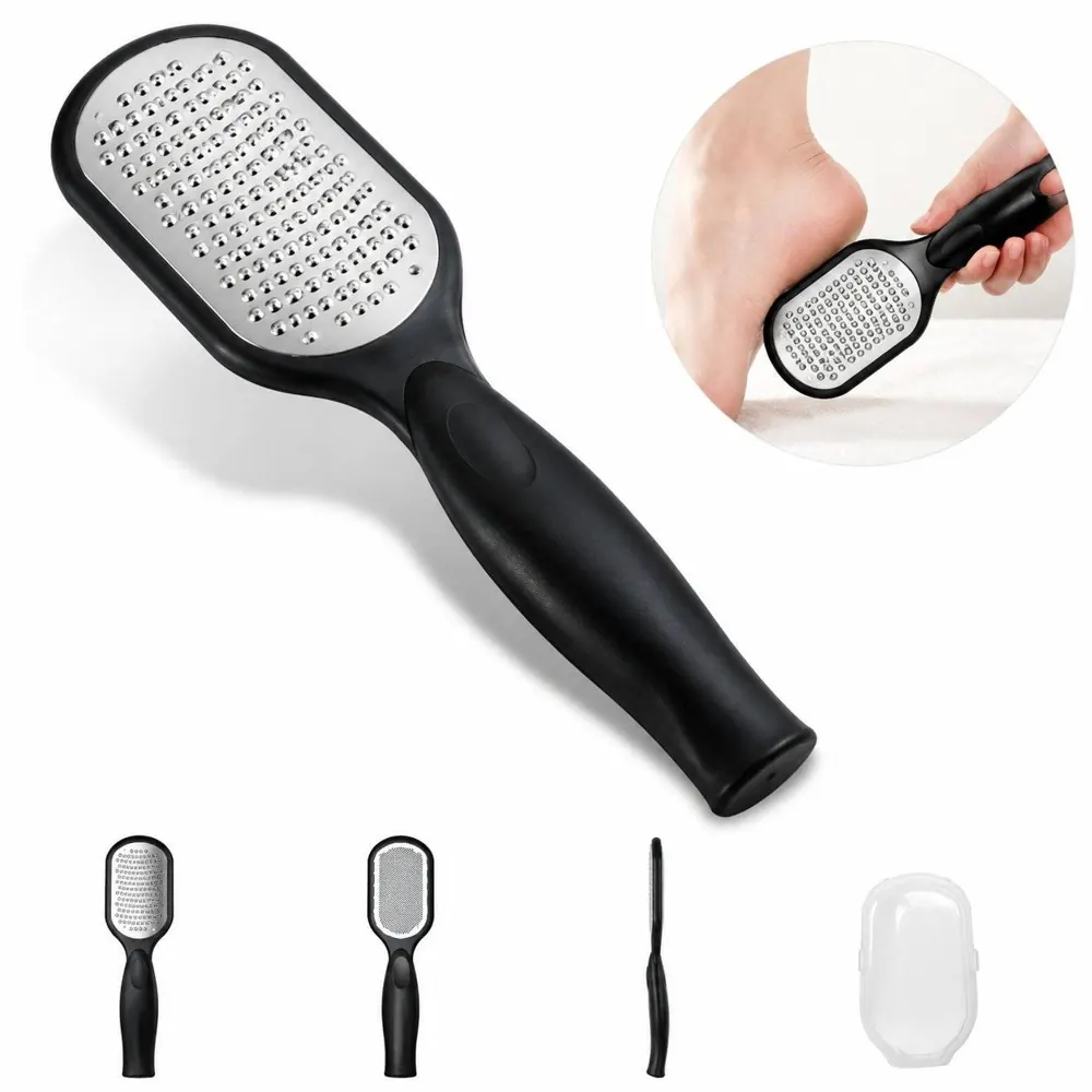 Stainless Steel Foot File Callus Remover with Ergonomic 2