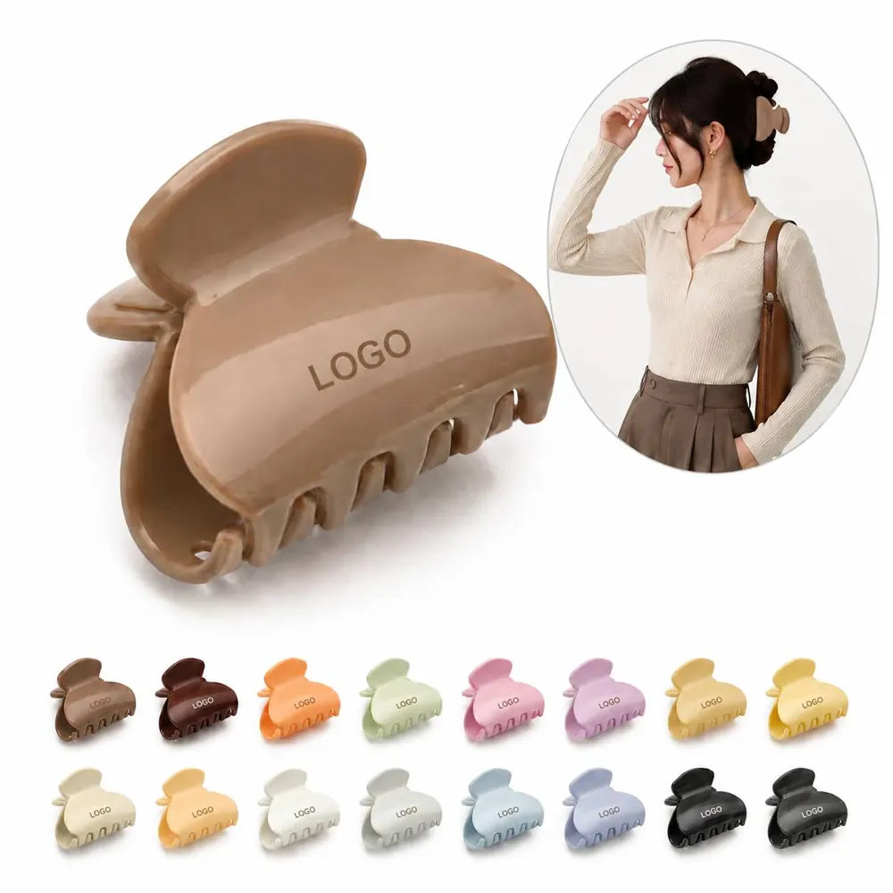 Mini Anti-Slip Hair Claw Clip for Women, Strong Hold