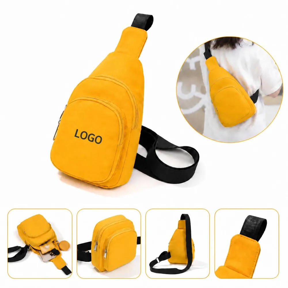 Kids Nylon Crossbody Bag with Adjustable Strap