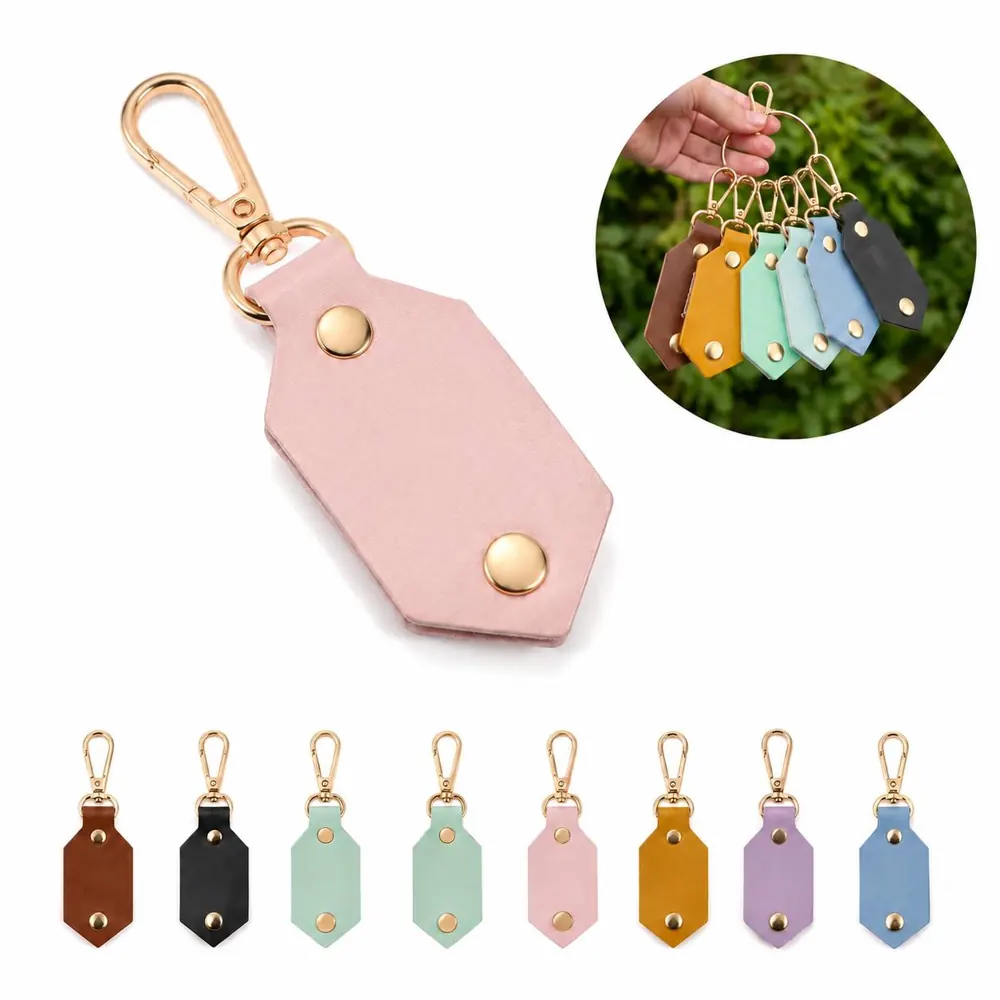 Customizable PU Photo Keychain with Clear Window 2