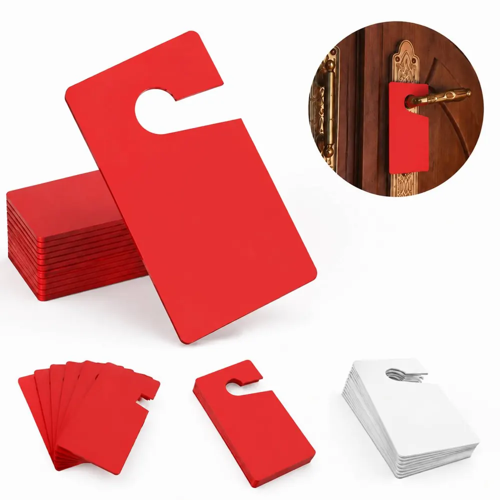 Flexible PVC Parking Hang Tag 5x3in with Pre-Punched Hole 2