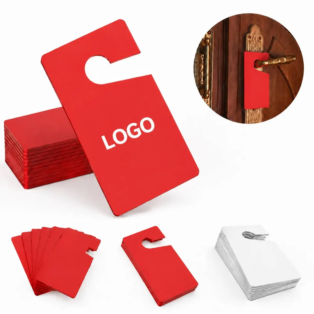 Flexible PVC Parking Hang Tag 5x3in with Pre-Punched Hole