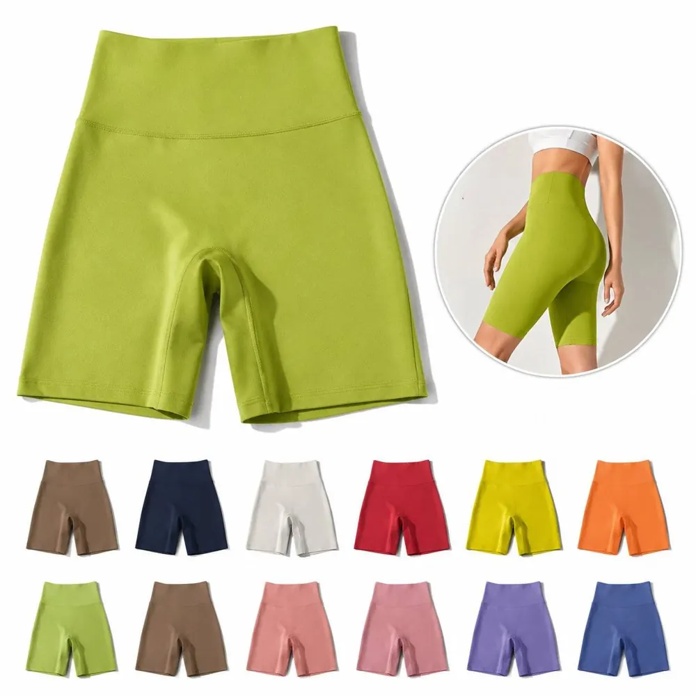 High-Waist Quick-Dry Sculpt Fitness Shorts with Tummy 2
