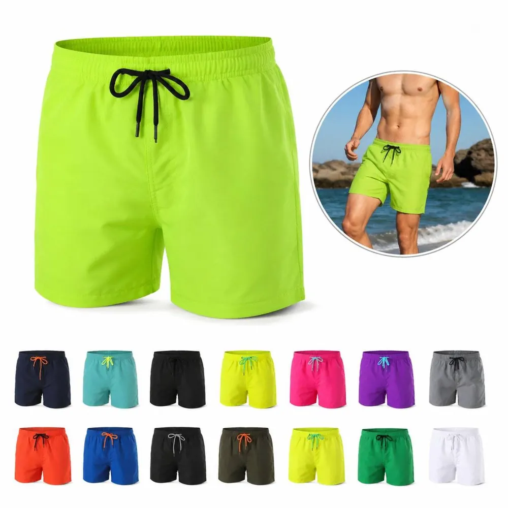 Men's Quick-Dry Mesh Beach Shorts with Inner Liner 2