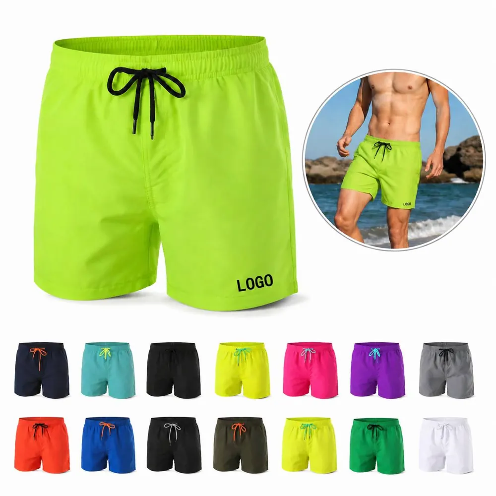 Men's Quick-Dry Mesh Beach Shorts with Inner Liner