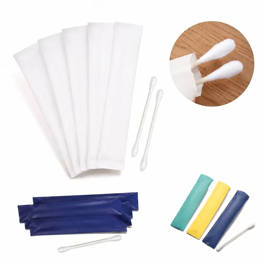 Sterile Disposable Cotton Swab Pack, Customizable 2