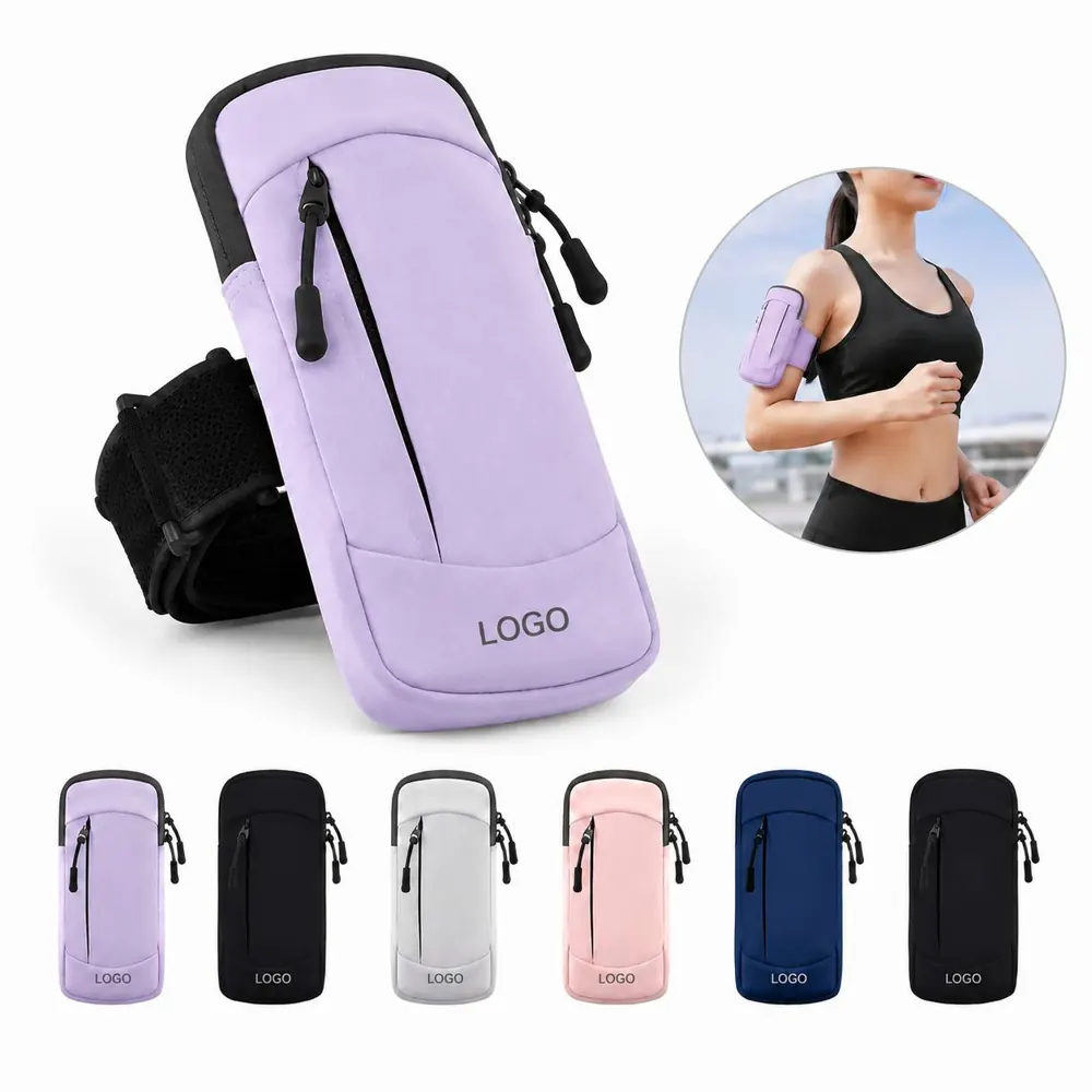Adjustable PU Wrist Arm Bag Water-Resistant Sports Holder