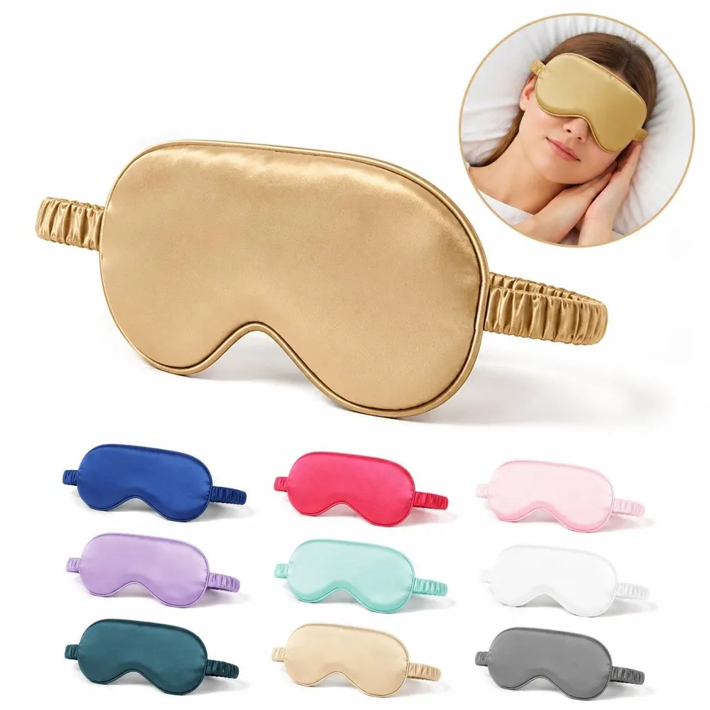 Soft Imitation Silk Sleep Mask, Breathable & Adjustable 2