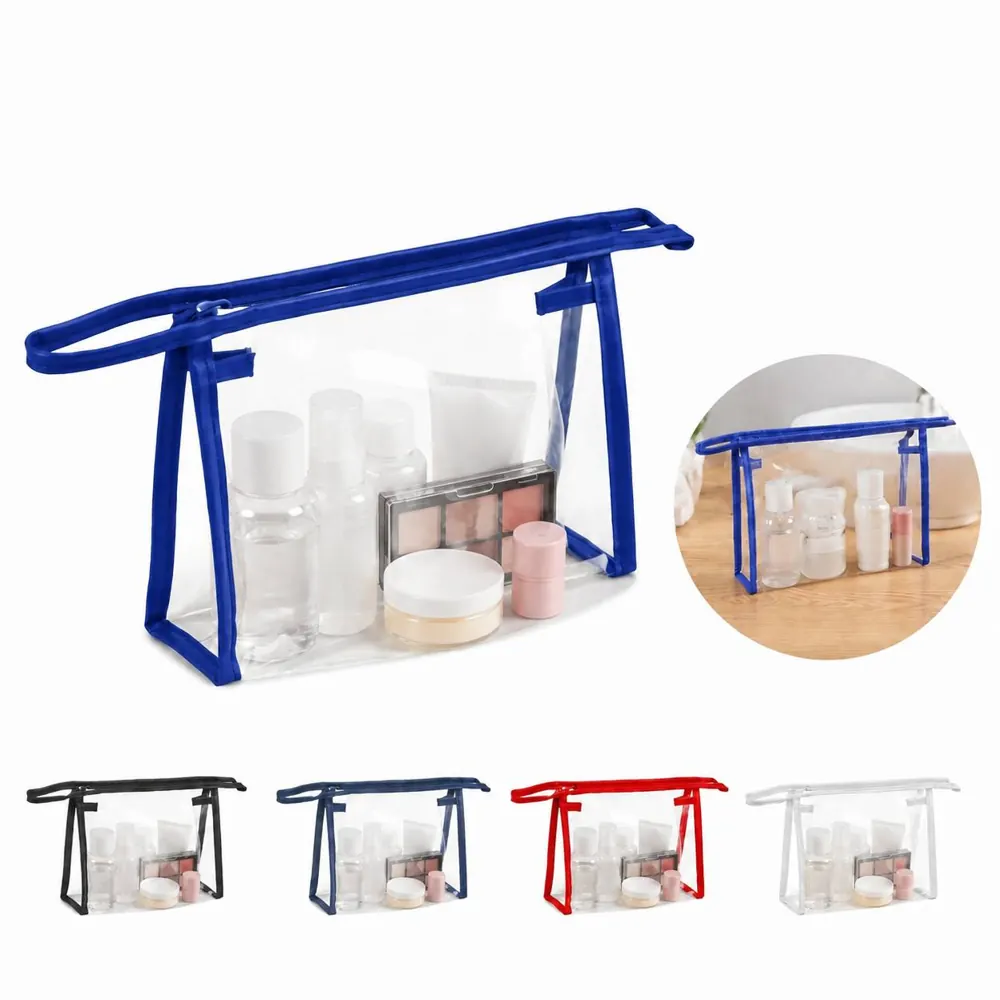 Clear PVC Toiletry Bag Transparent Travel Cosmetic Organizer 2