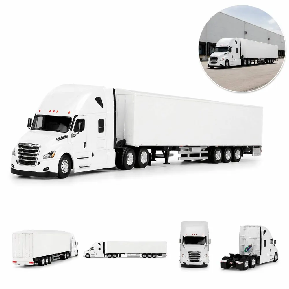 1/50 Scale Diecast Semi Trailer Model with Movable Support 2