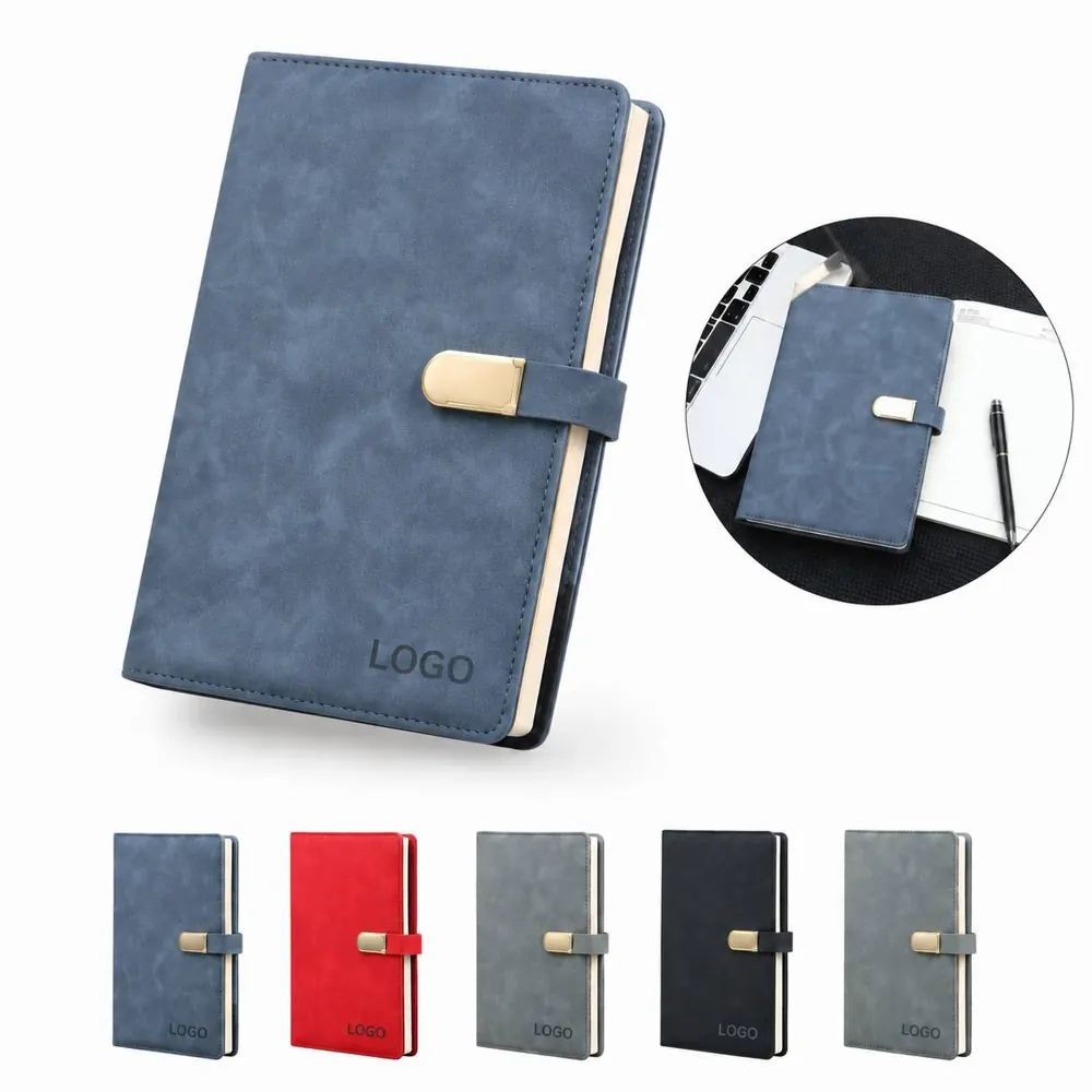 Magnetic PU Leather Notebook B5 Business Meeting Journal