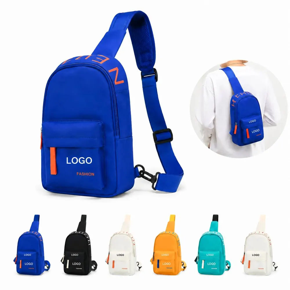Adjustable Kids Crossbody Bag with Zippered Front Pocket