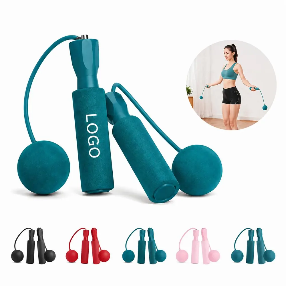 Cordless Jump Rope with Weighted Handles for Cardio