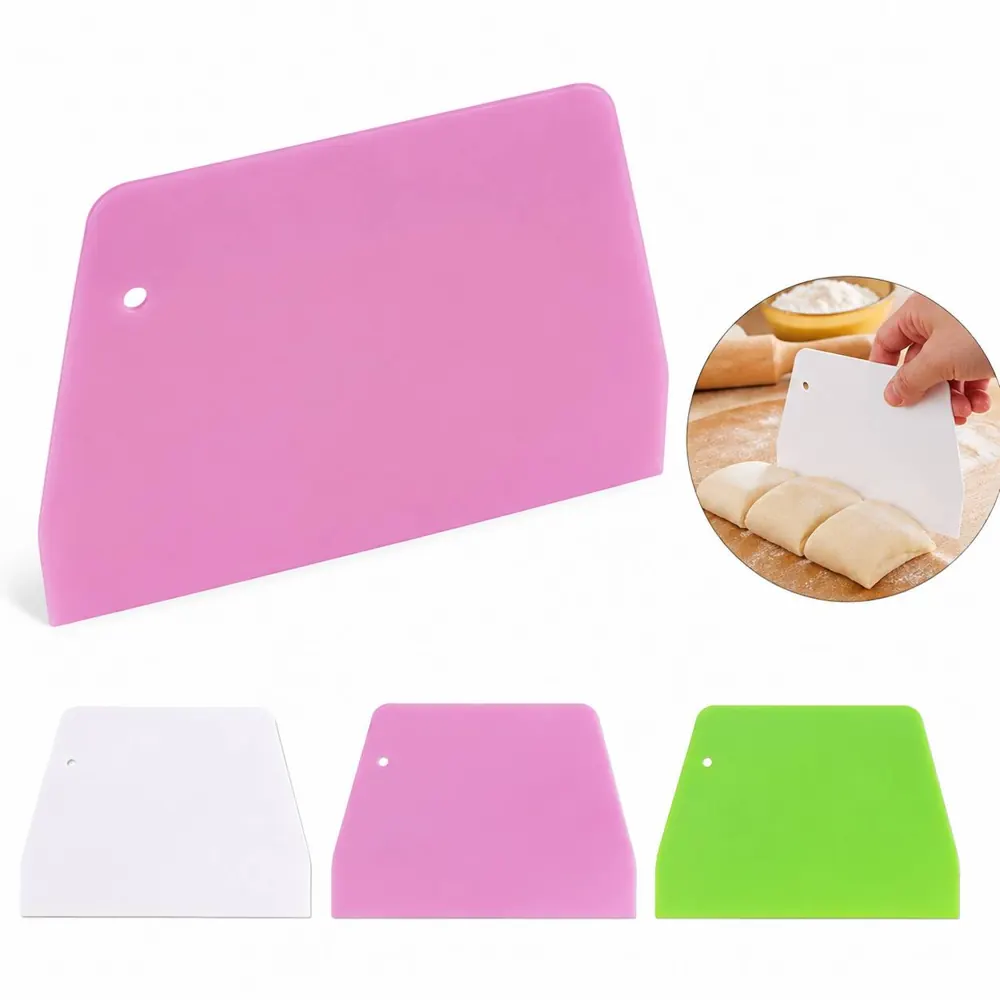 Stainless Steel Trapezoid Dough Scraper & Bread Cutter 2
