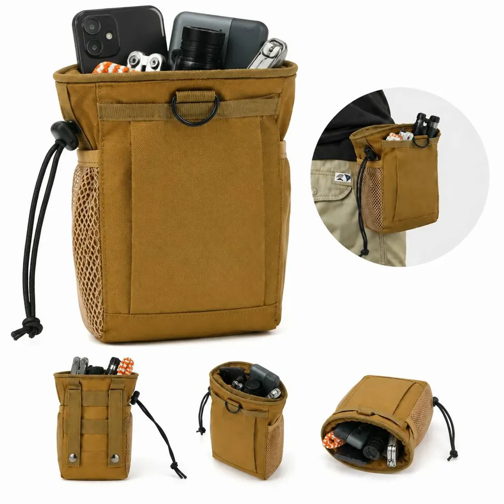 Tactical Molle Dump Pouch, Waterproof Nylon Belt Bag 2