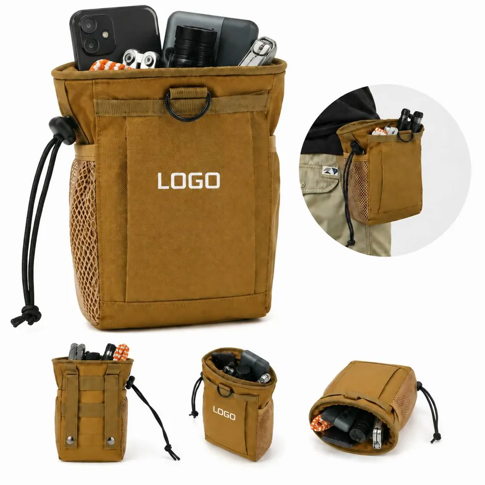 Tactical Molle Dump Pouch, Waterproof Nylon Belt Bag