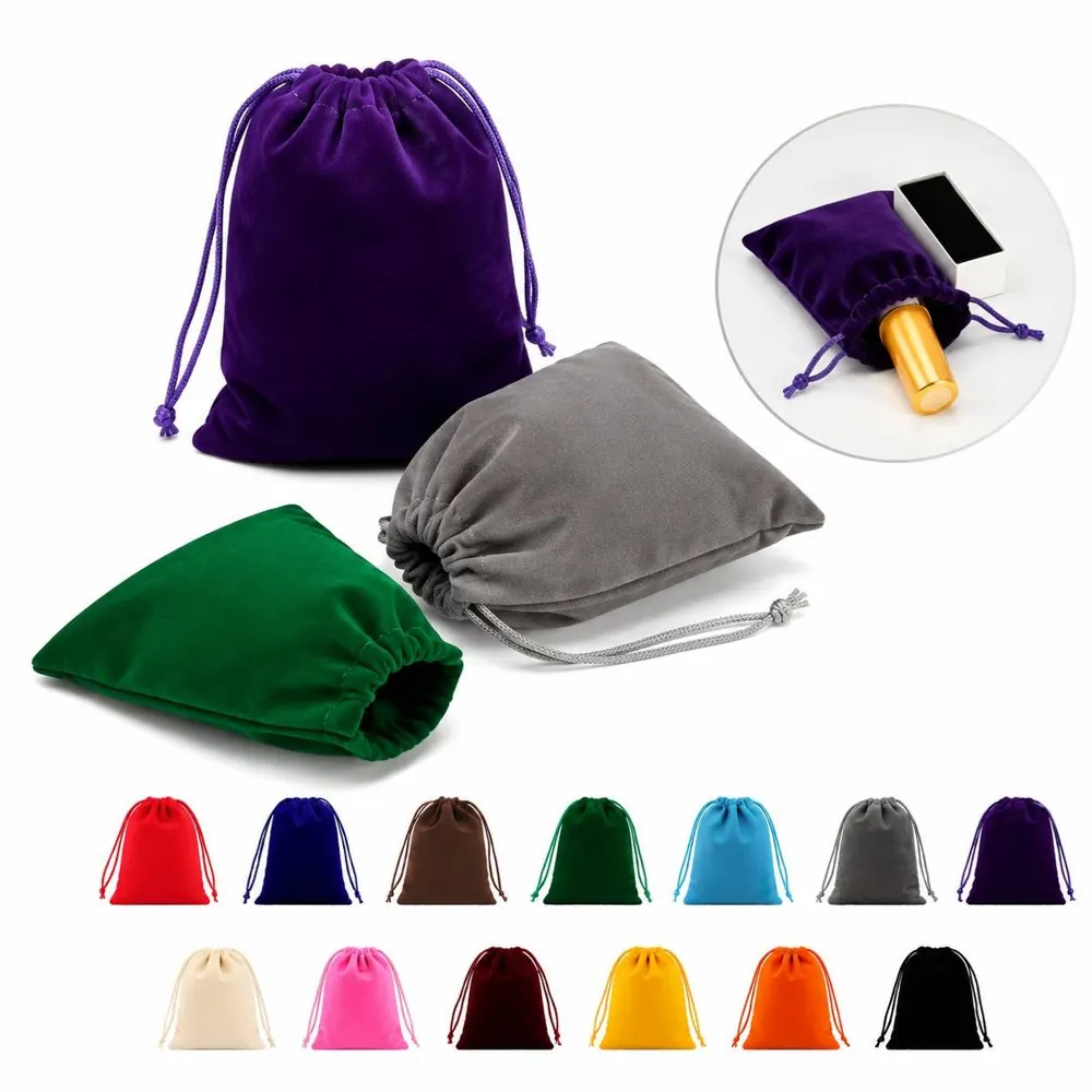 Premium Velvet Drawstring Storage Bags, Multi-Size Jewelry 2
