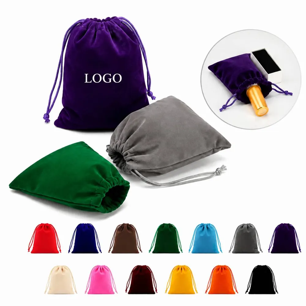 Premium Velvet Drawstring Storage Bags, Multi-Size Jewelry