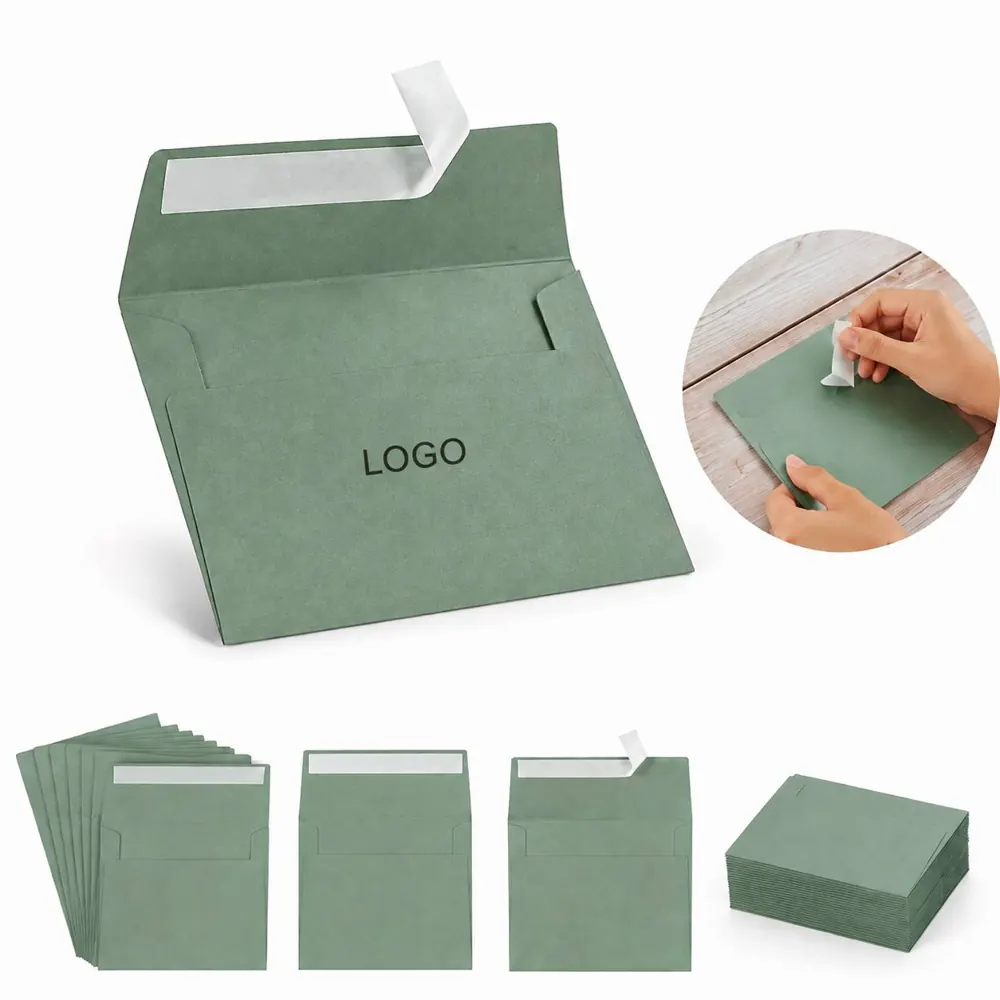 Self-Seal Kraft Envelope Bags for Invitations & Documents
