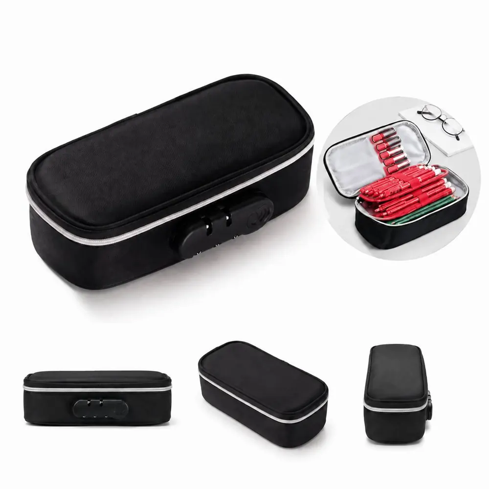 Combination Lock Pencil Case with Secure Storage Handle 2