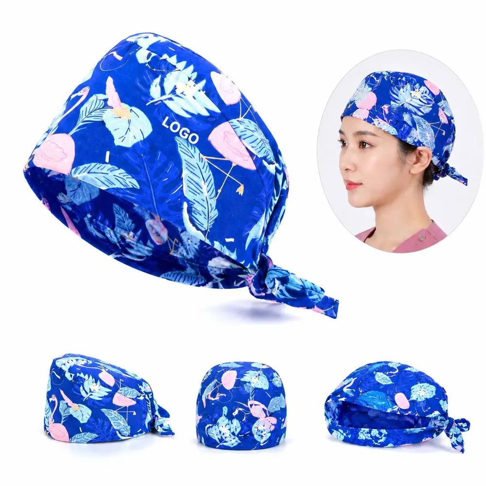 Unisex Medical Scrub Cap with Adjustable Closure for Nurses