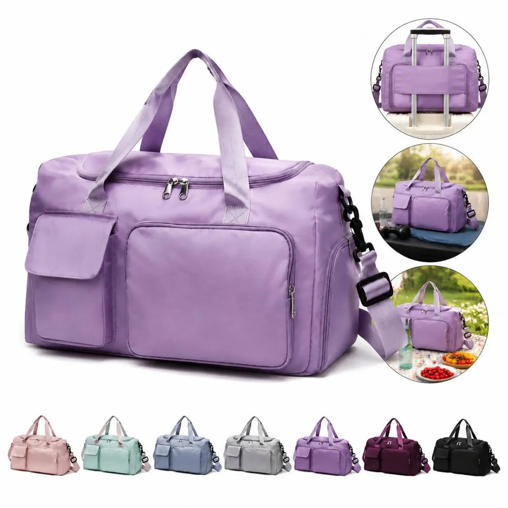 Oxford Travel & Gym Bag, Water-Resistant Large Capacity 2