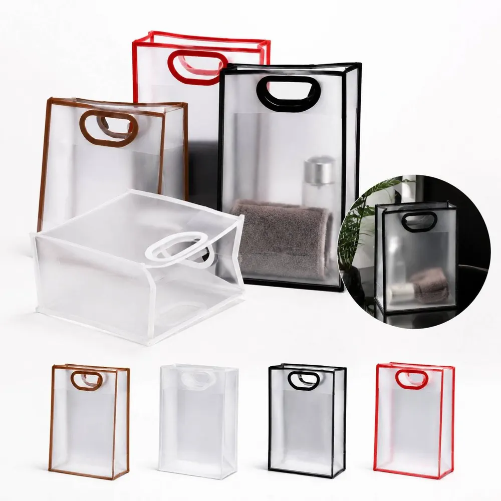 Clear Frosted Plastic Tote Bag for Everyday Carry 2