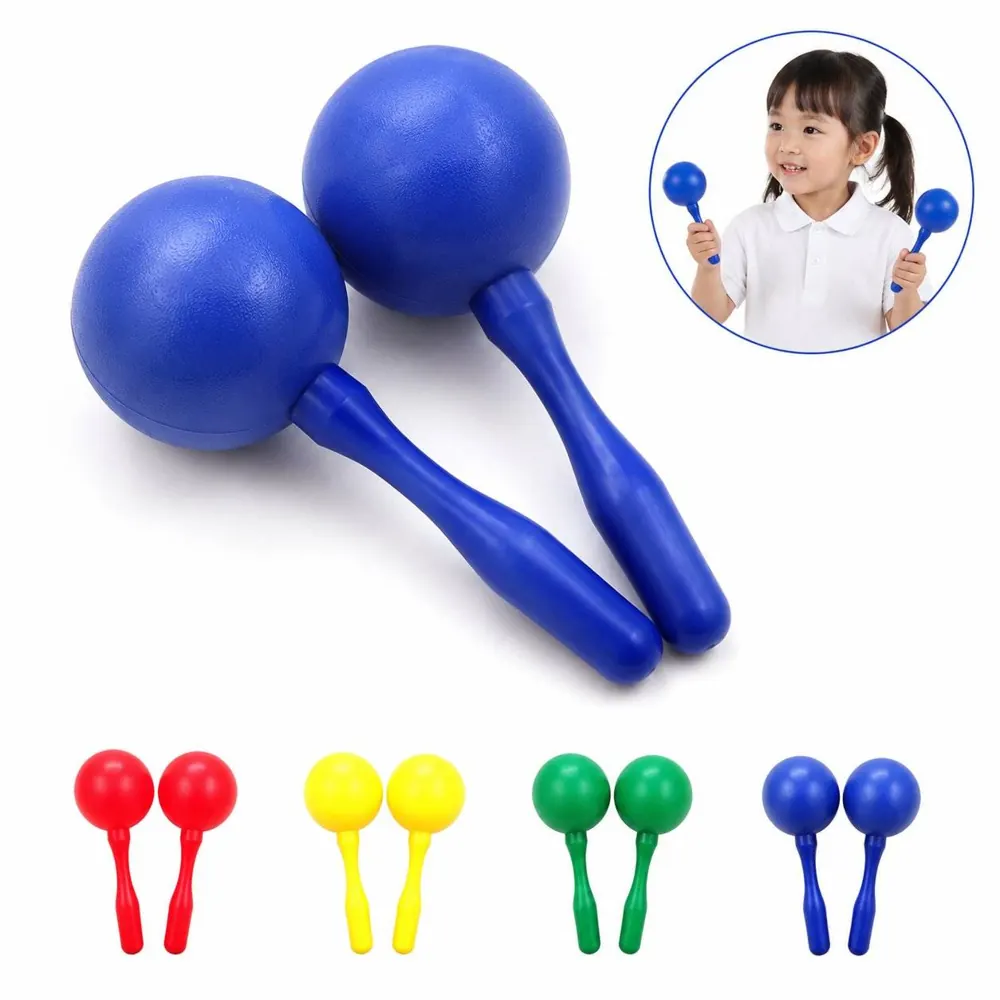 Plastic Round Maracas Shaker for Rhythm Music Education 2